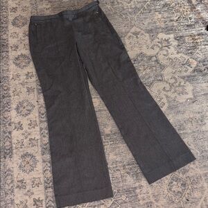 LOFT Laura Gray Stretch Pants Sleek Style w Pockets Bootleg Size 10 NWT
